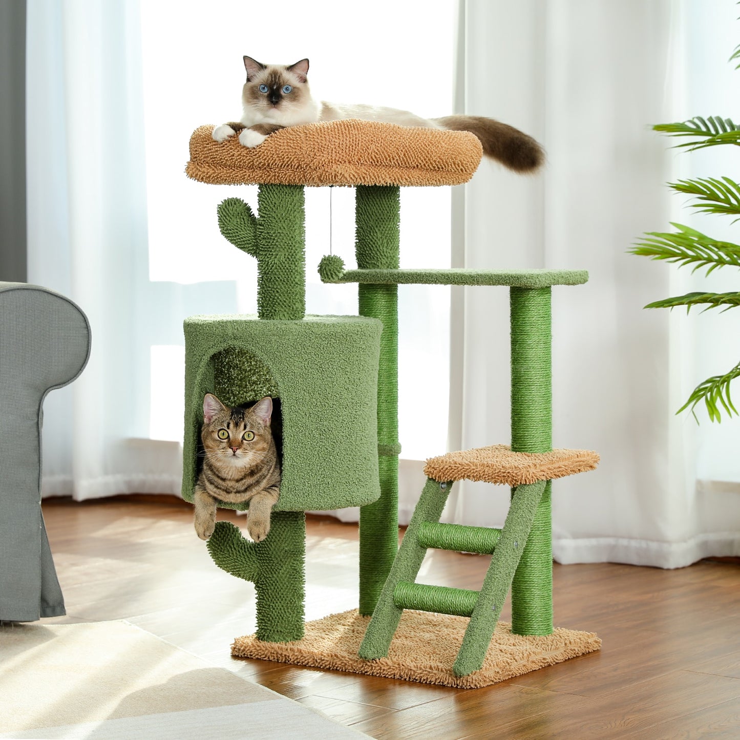 Cactus Cat Tree Sisal Scratching Post