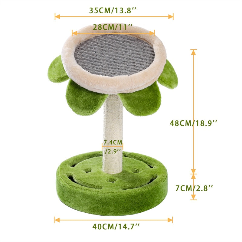 Cactus Cat Scratching Post with Sisal Rope