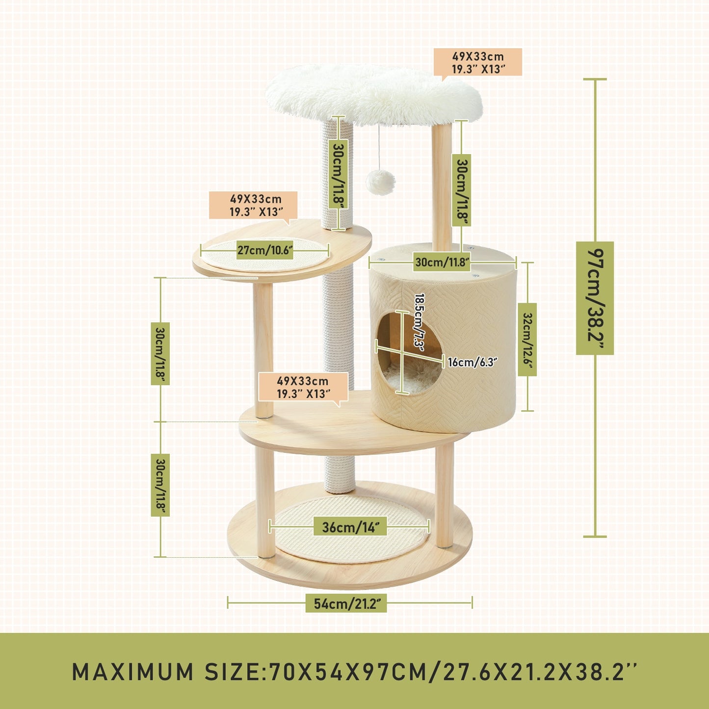 Multi-Level Cat Tree Activity Tower