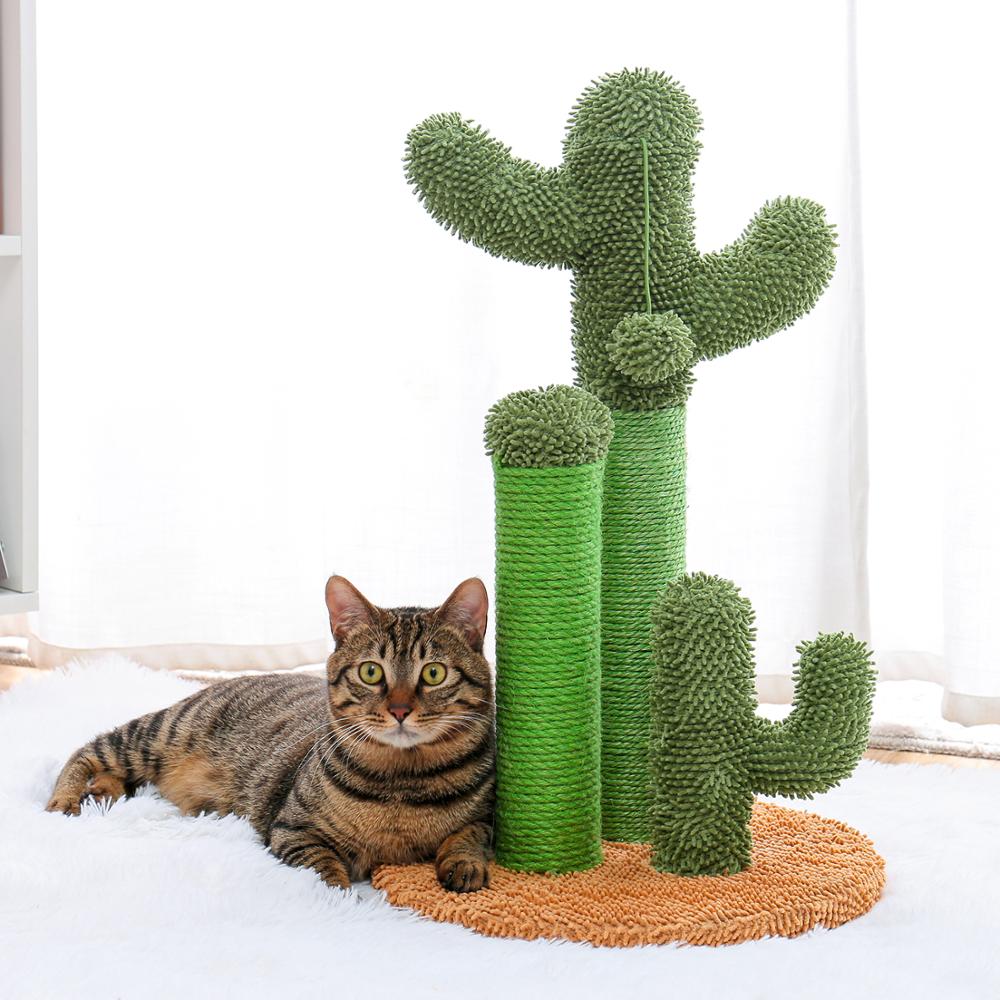 Cactus Cat Scratching Post with Sisal Rope