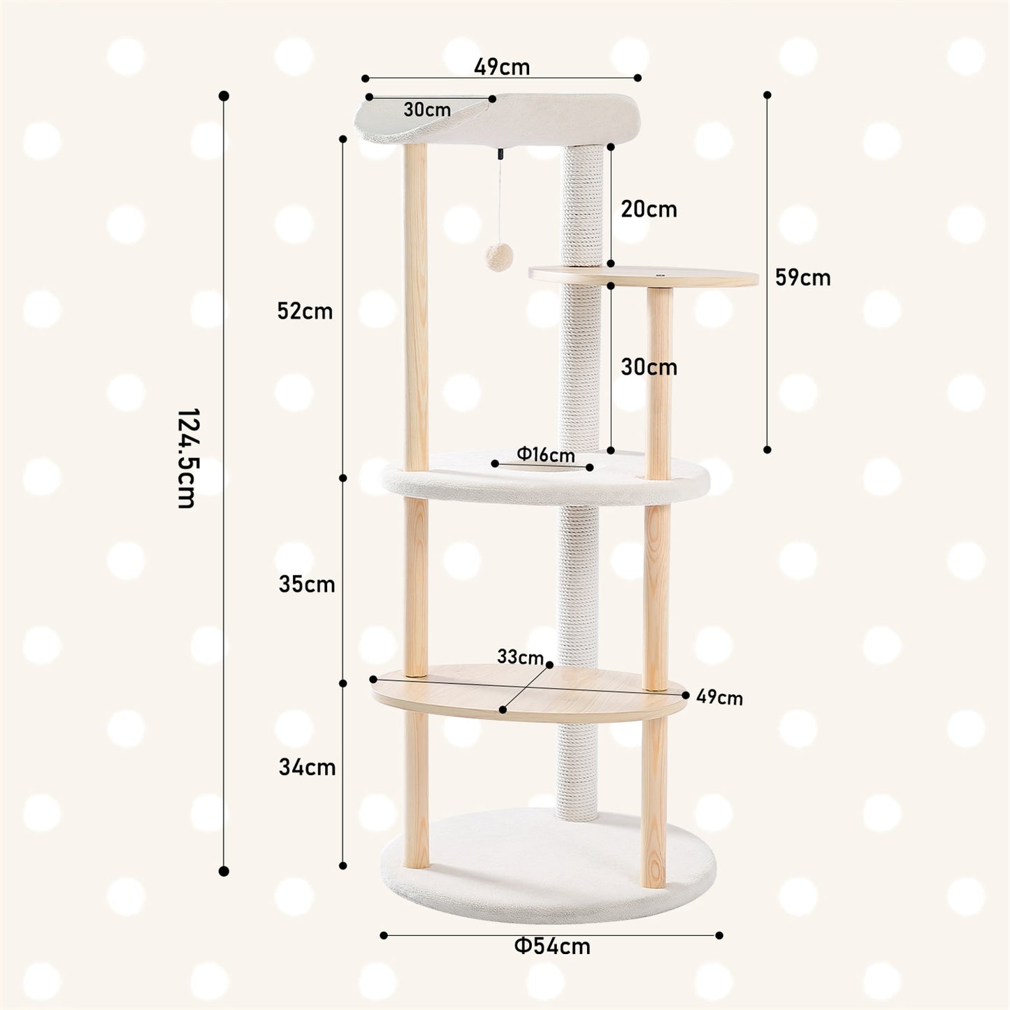 Cat Tree House Condo Cat’s Activity Center