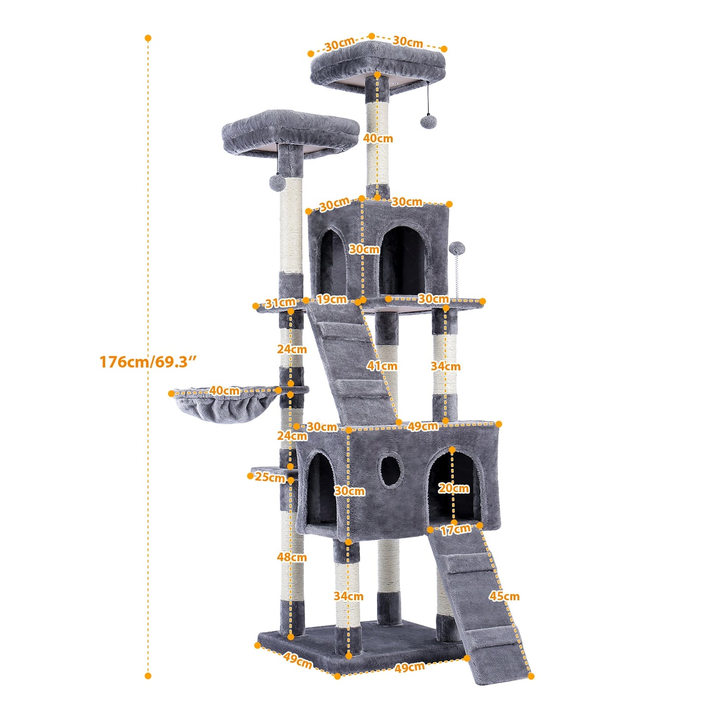 Luxury Cat Tree  Large Climbing Frame Multi-Layer