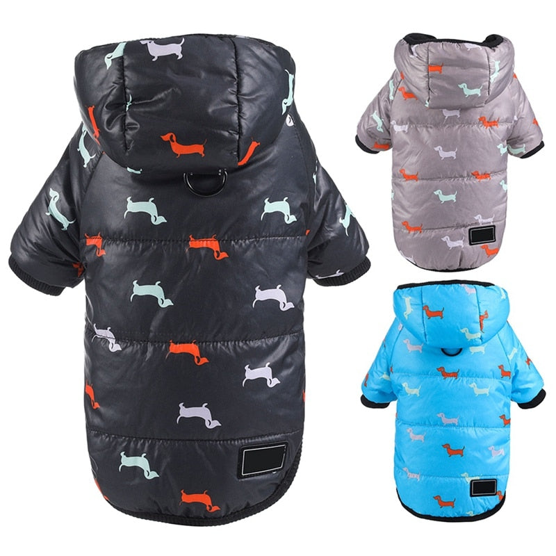 Pet Winter Thickened Cotton-padded Coat For Dog