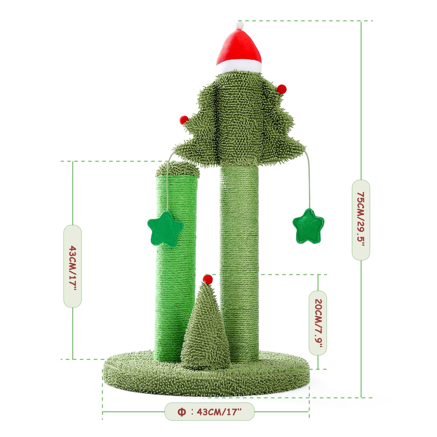 Cactus Tree  Tower with Sisal Scratching Post