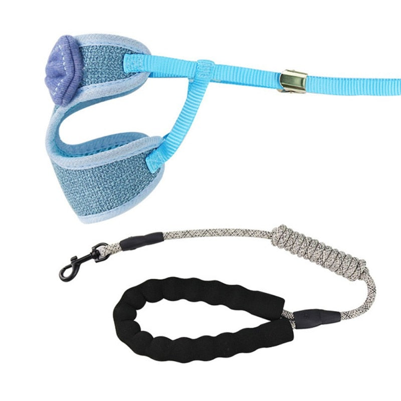 Adjustable Cat Dog Harness with Leash