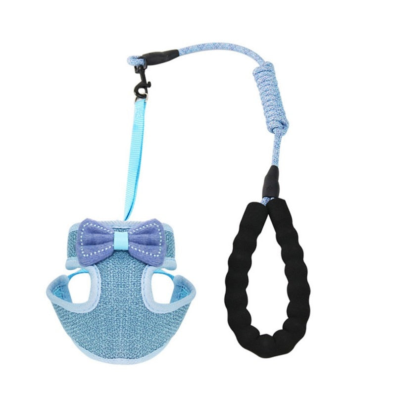 Adjustable Cat Dog Harness with Leash