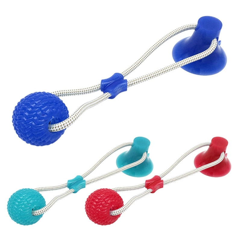 Pets Dog Toys Suction Cup Rubber Dog Chew