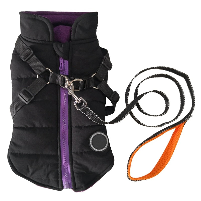 Pet Dog Jacket With Harness &amp; Leash