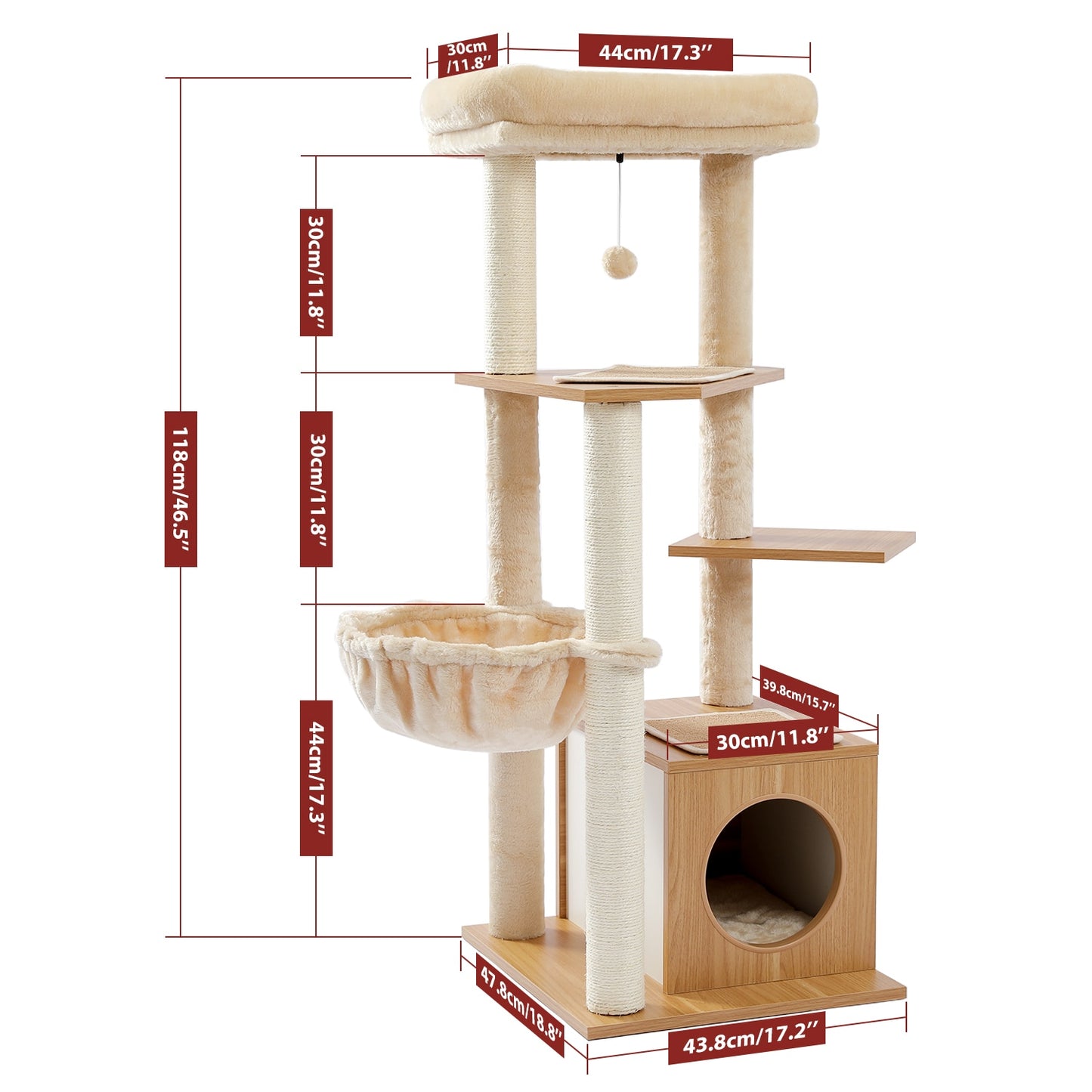 Cat Tree Furniture Tower  Scratcher