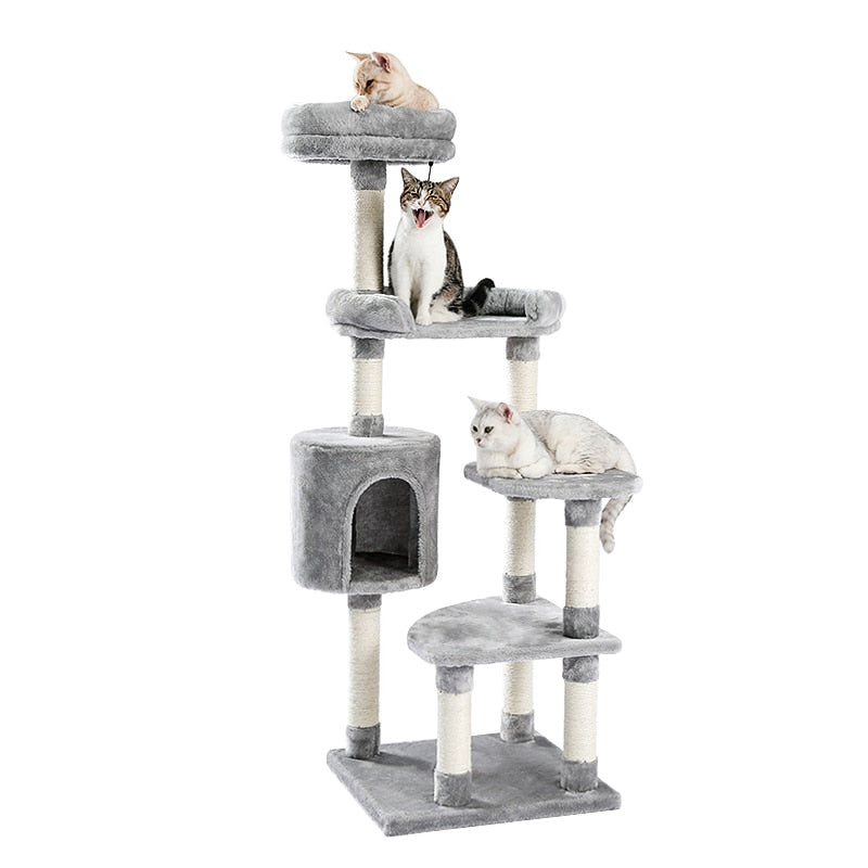 Cat Tree Multi-Level Tower with Scratching Posts