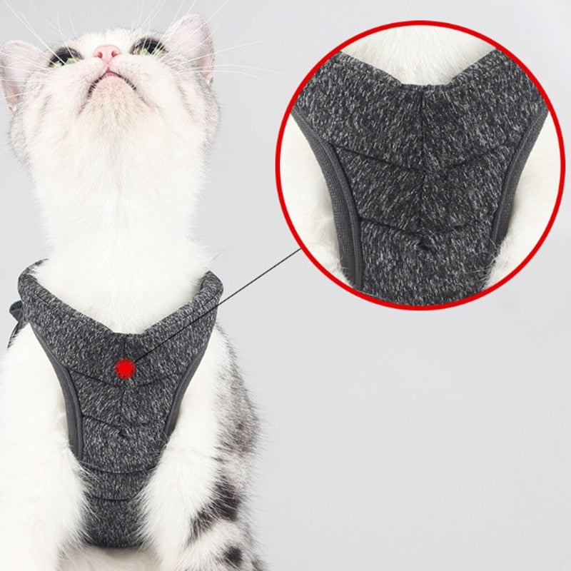 Small Pet Dog Cat Harness Escape-Proof