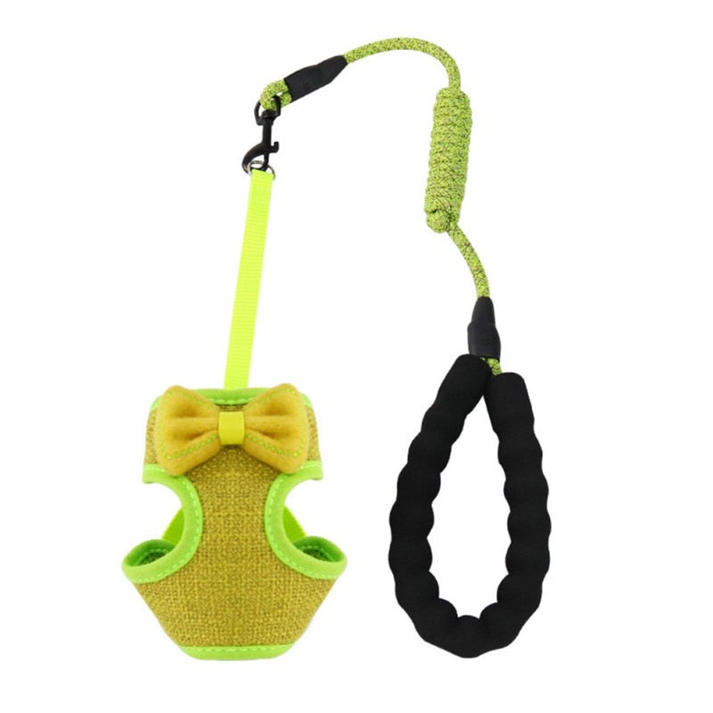 Adjustable Cat Dog Harness with Leash