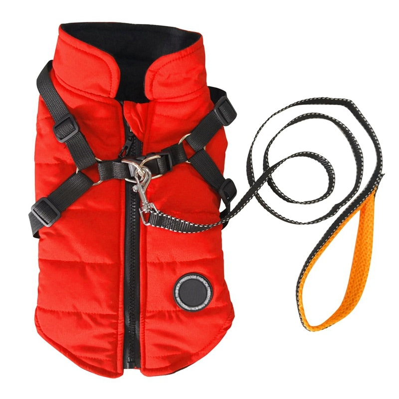 Pet Dog Jacket With Harness &amp; Leash