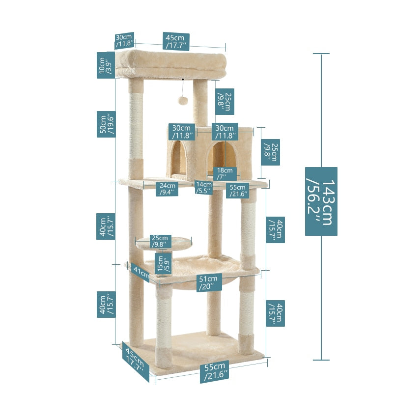 Cat Tree Scratching Multi-Level