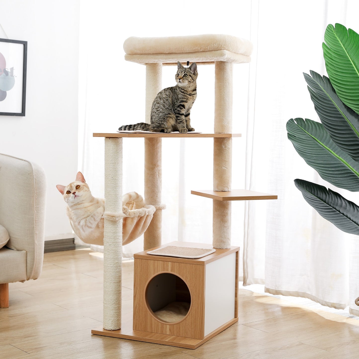 Cat Tree Furniture Tower  Scratcher