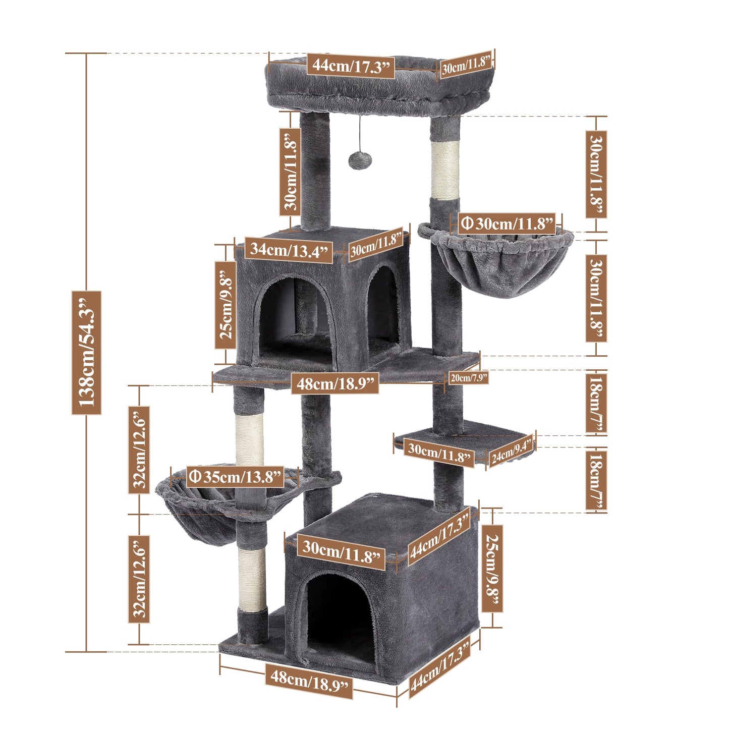 Cat Tree Scratching Multi-Level