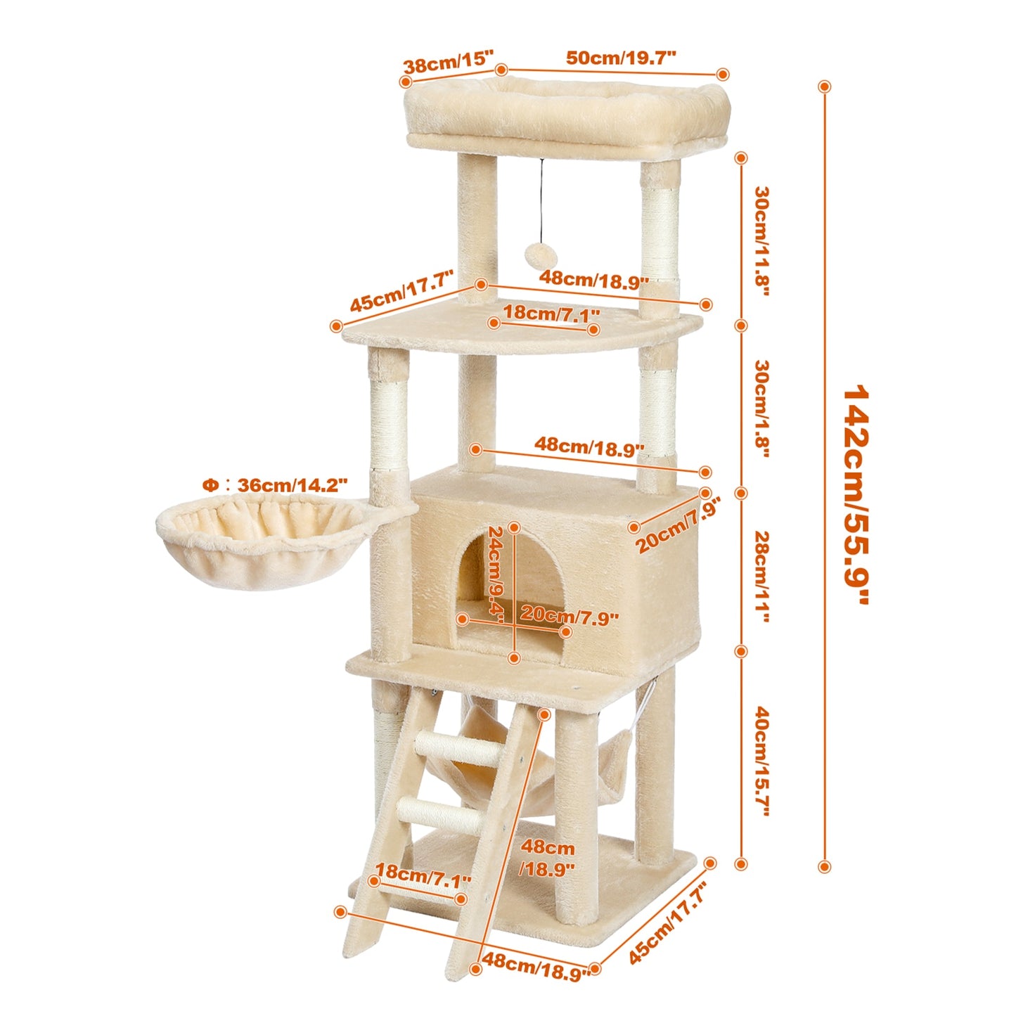 Cat Tree Scratching Multi-Level