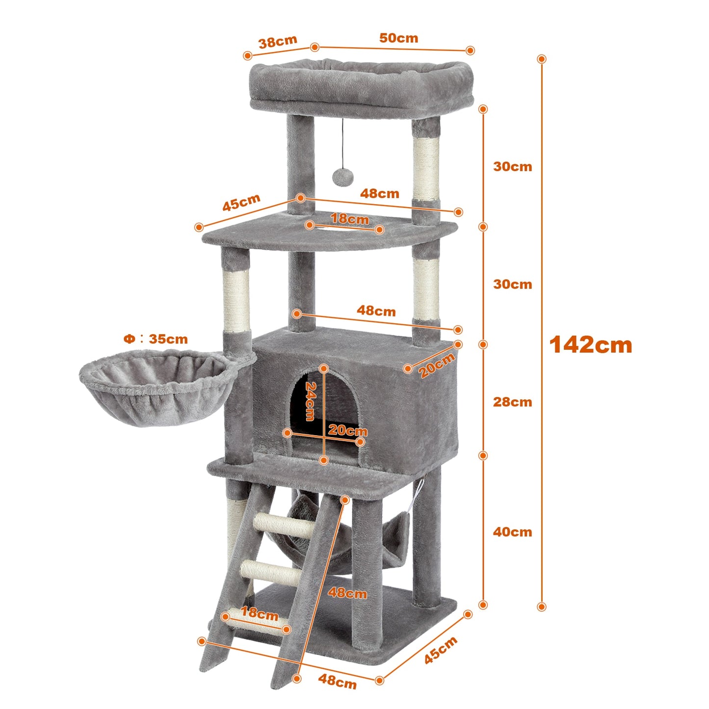 Cat Tree Scratching Multi-Level