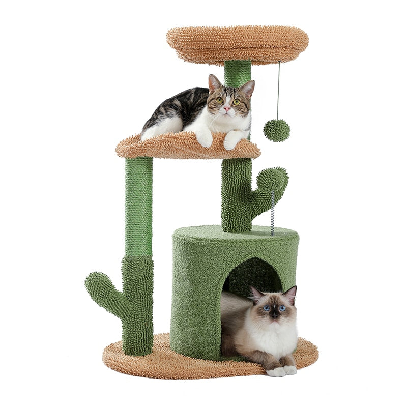 Cactus Cat Tree Sisal Scratching Post